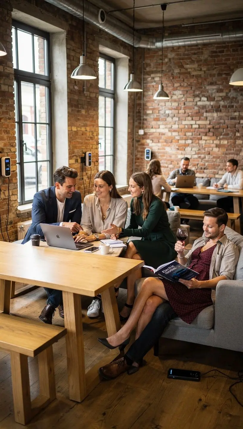 Gemütlicher Warteraum mit stilvollem Interieur und entspannenden Atmosphären für Kunden.